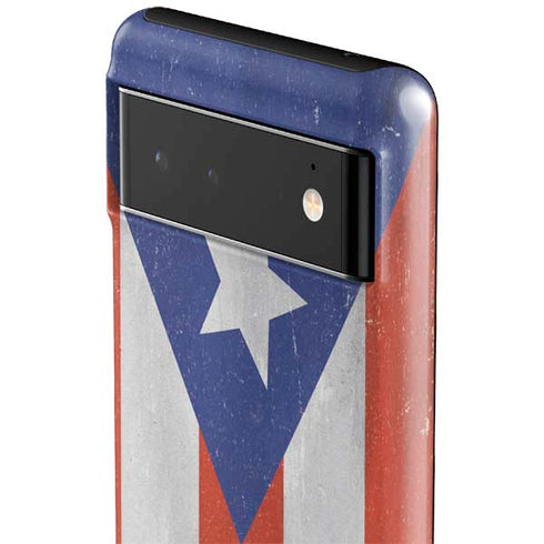 Puerto Rico Flag Distressed Google Pixel 6 Case